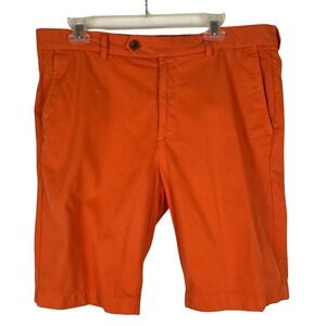 Brooks Brothers Bermuda Shorts Mens 36W Orange Cotton Twill Chino